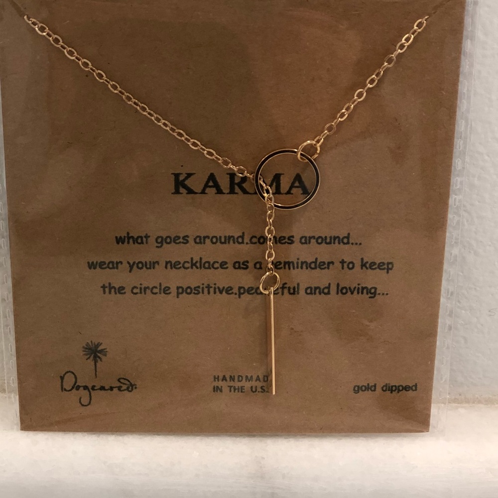 Circle & Bar Karma Necklace